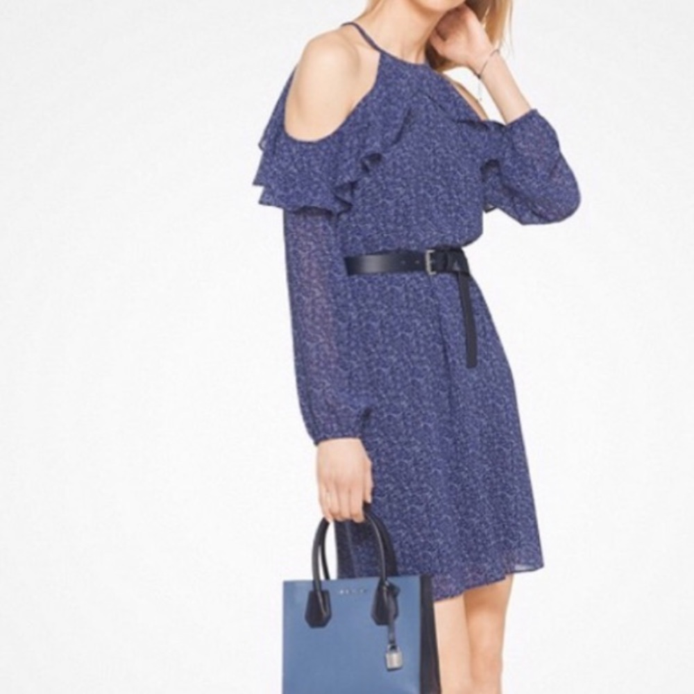 ON HOLD Michael Kors Floral Ruffle Dress